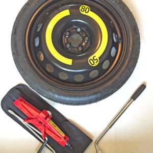 VOLKSWAGEN TAIGO<br/>(2021/09 – heden)<br/>16 inch<br/>RESERVEWIEL (thuiskomer)<br/>Gereedschapset in hoes